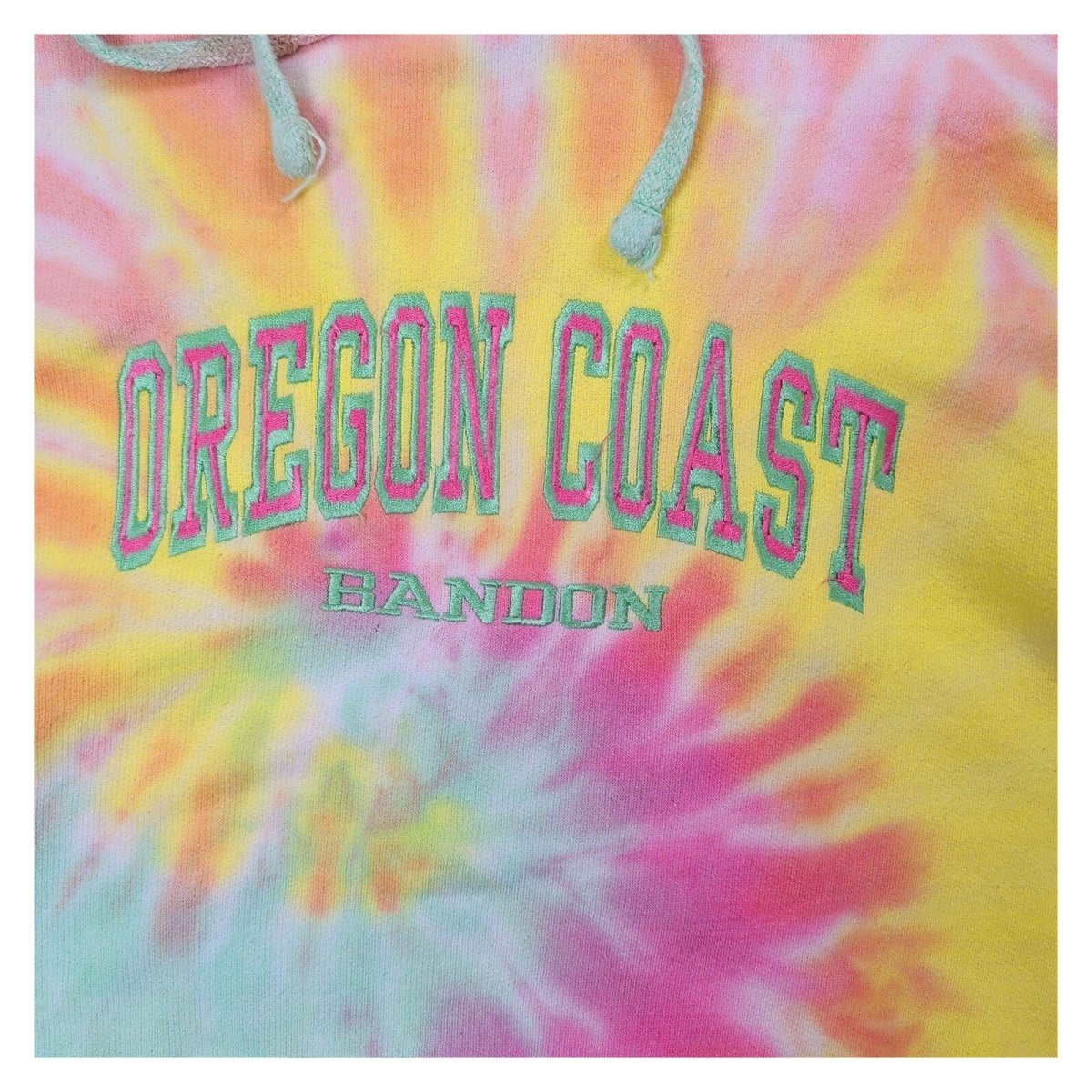 Oregon Coast Bandon Tie Dye Hoodie RMW Ragwear USA Size S Pastel Pullover – product photo 2 | RewearableUK