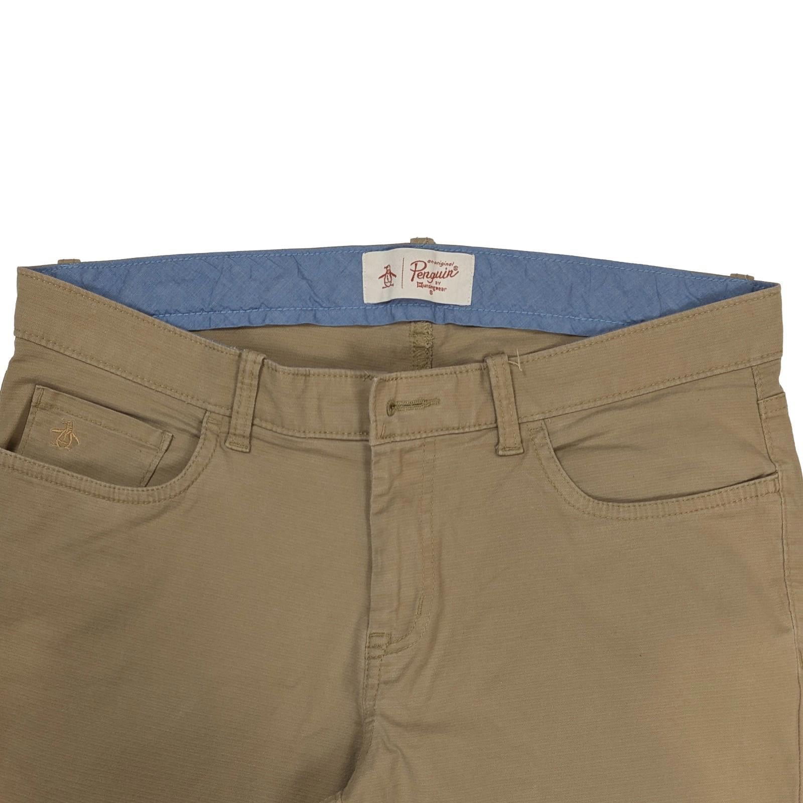 original penguin mens trousers chinos w 32 l 32 khaki beige 5 pocket by Original Penguin – | RewearableUK