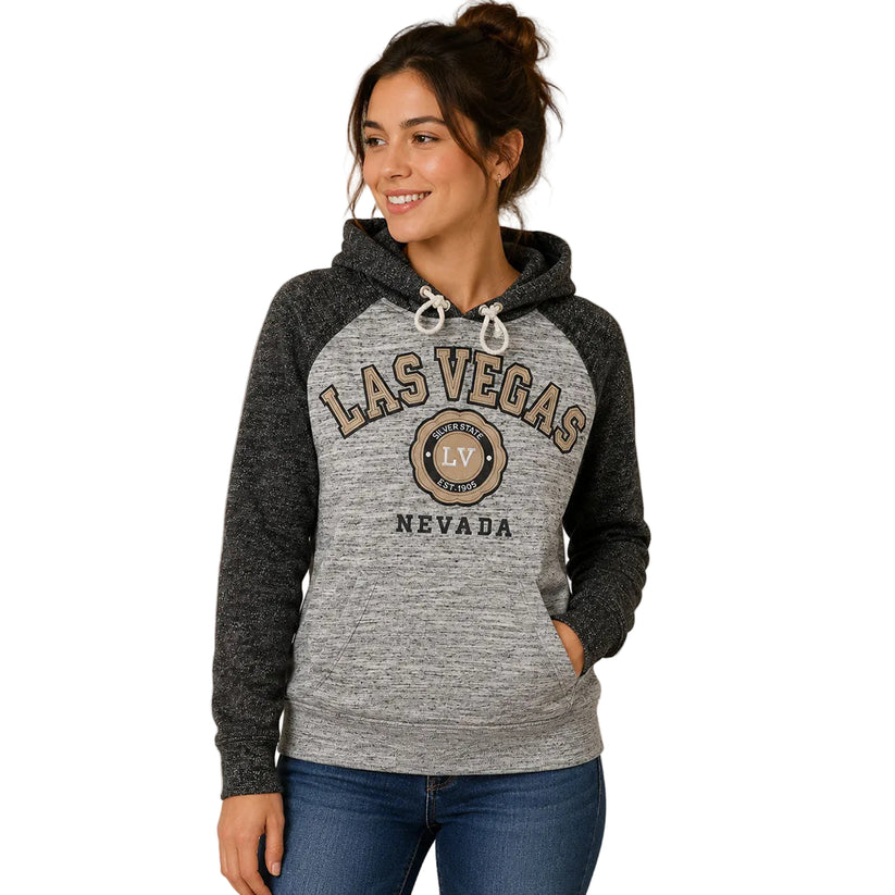 Passion-I Las Vegas Varsity Hoodie S Grey Black – Sweater & Hoodie product photo 1 | RewearableUK