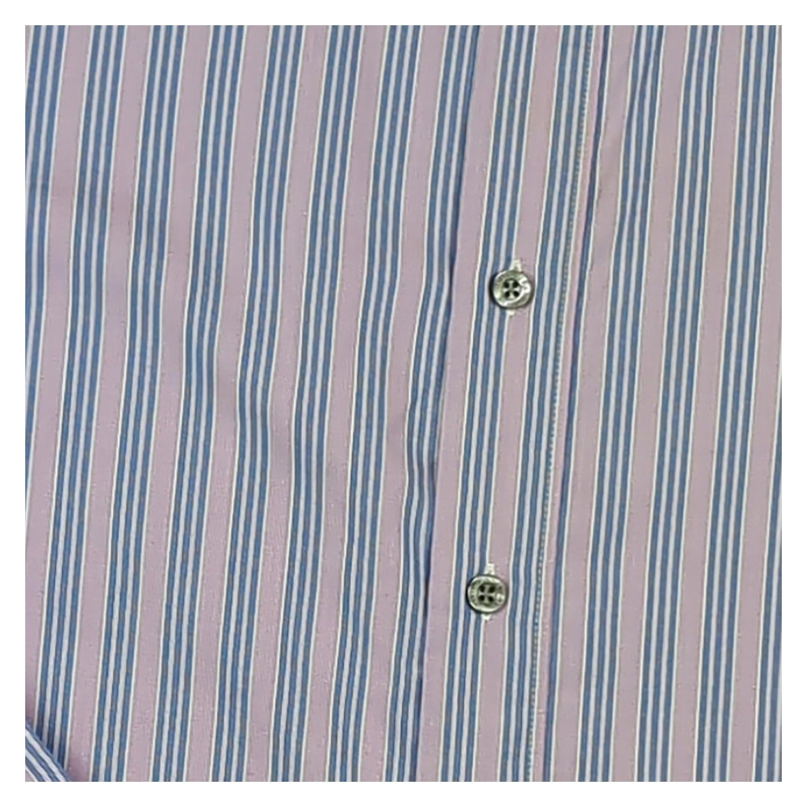Paul Smith Paul Smith Shirt Size Large Purple Striped Cotton Smart Casual SWD - 2 - 13 shirt RewearableUK