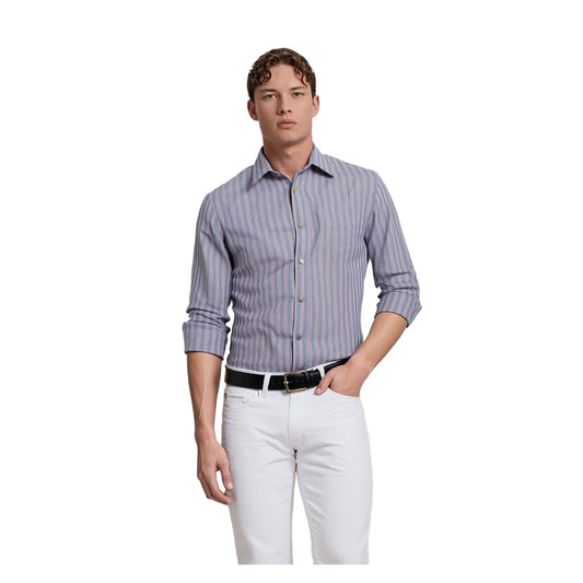 Paul Smith Paul Smith Shirt Size Large Purple Striped Cotton Smart Casual SWD - 2 - 13 shirt RewearableUK