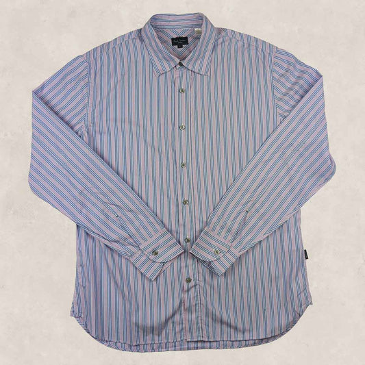 Paul Smith Striped Long Sleeve Shirt Purple | Men's Large by Paul Smith – shirt | RewearableUK