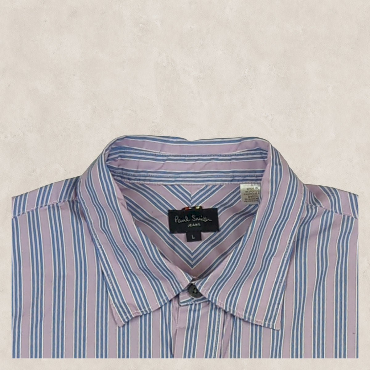 Paul Smith Striped Long Sleeve Shirt Purple | Men's Large by Paul Smith – shirt | RewearableUK
