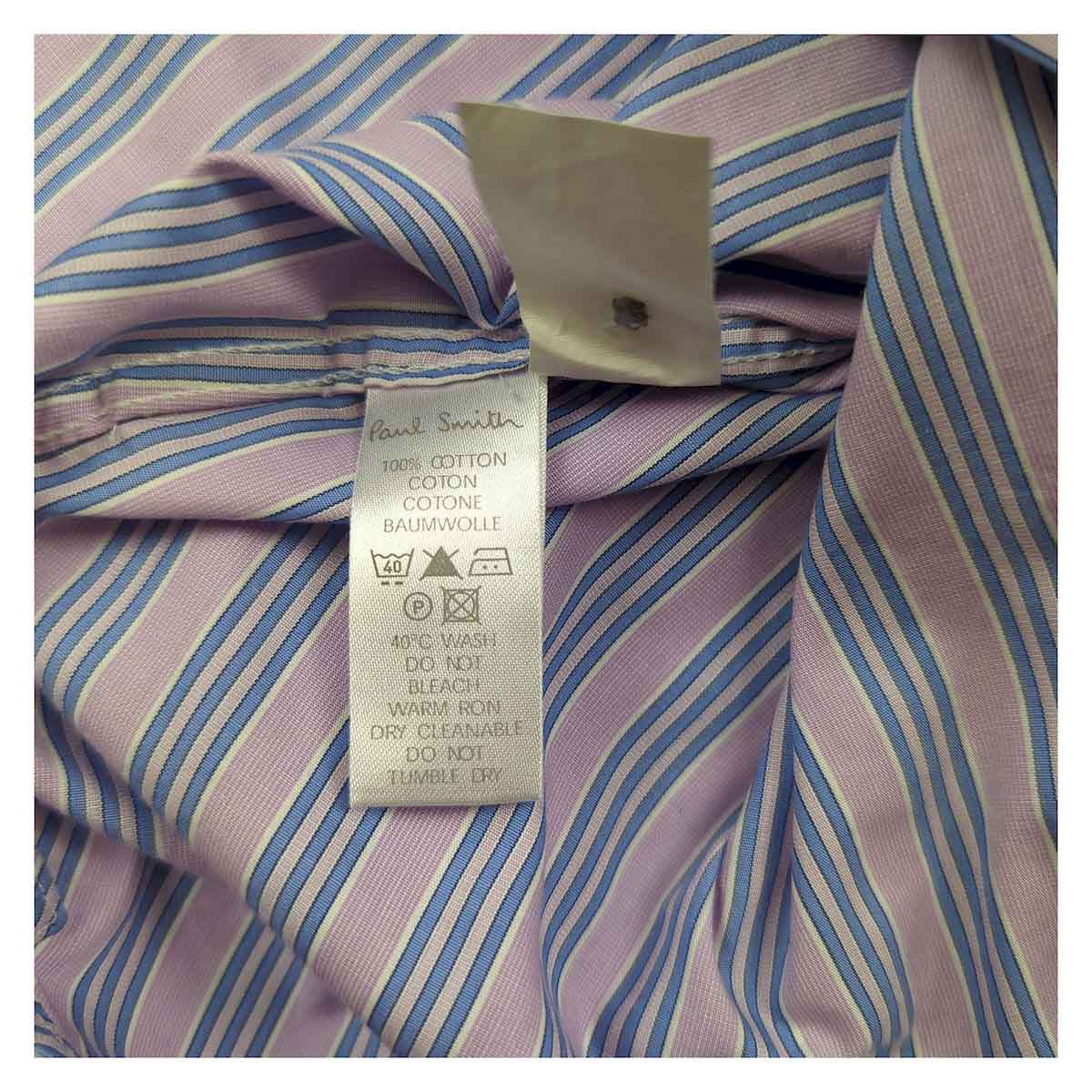 Paul Smith Striped Long Sleeve Shirt Purple | Men's Large by Paul Smith – shirt | RewearableUK