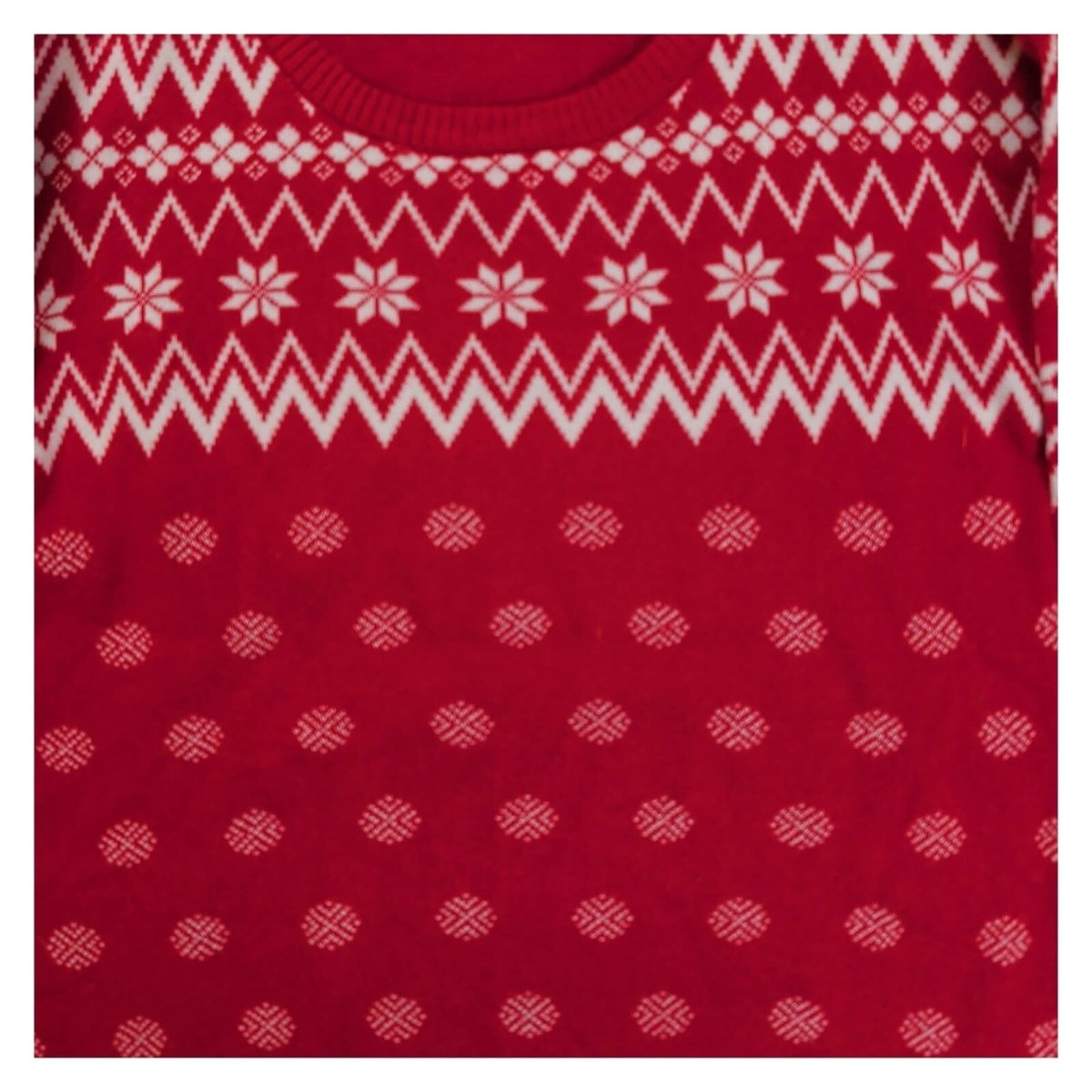 Pepperts Girls Christmas Jumper Dress Age 8-10 Red Fair Isle Longline Knit – Christmas Jumper Dress product photo 3 | RewearableUK