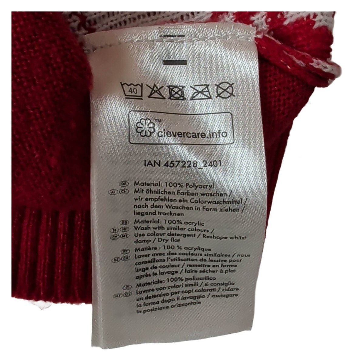 Pepperts Girls Christmas Jumper Dress Age 8-10 Red Fair Isle Longline Knit – Christmas Jumper Dress product photo 5 | RewearableUK