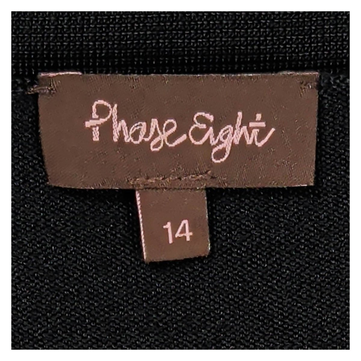Phase Eight Black Cropped Bolero Cardigan UK 14 3/4 Sleeve Viscose Blend – product photo 2 | RewearableUK