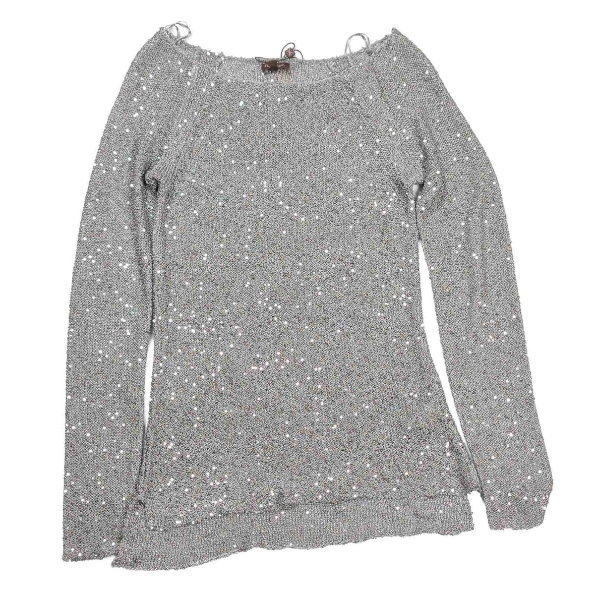 Phase Eight Esher Sequin Jumper UK 8 Silver Long Sleeve Party Top NWT – product photo 1 | RewearableUK