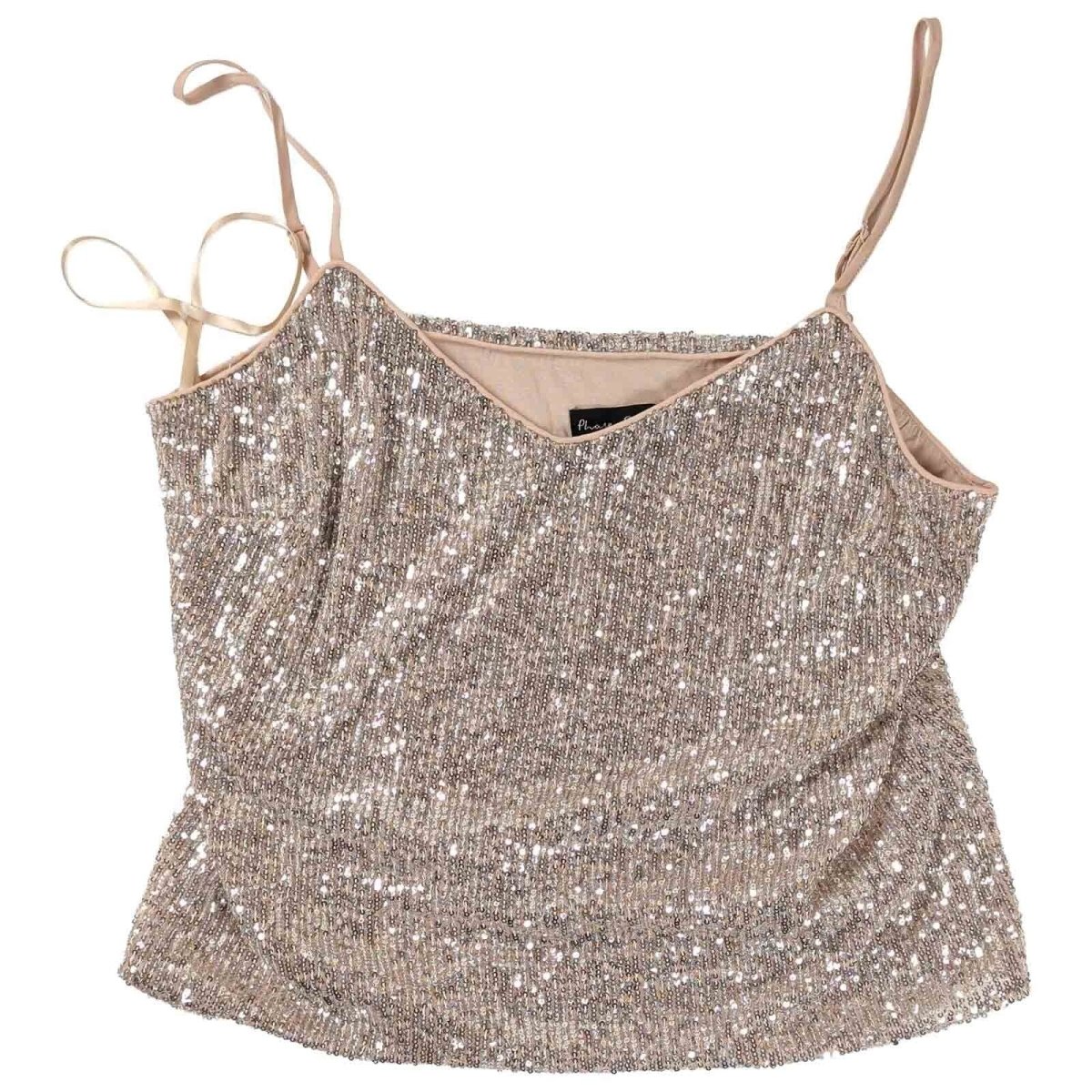 Phase Eight Ivy Sequin Camisole Top UK 14 Champagne Gold – product photo 1 | RewearableUK