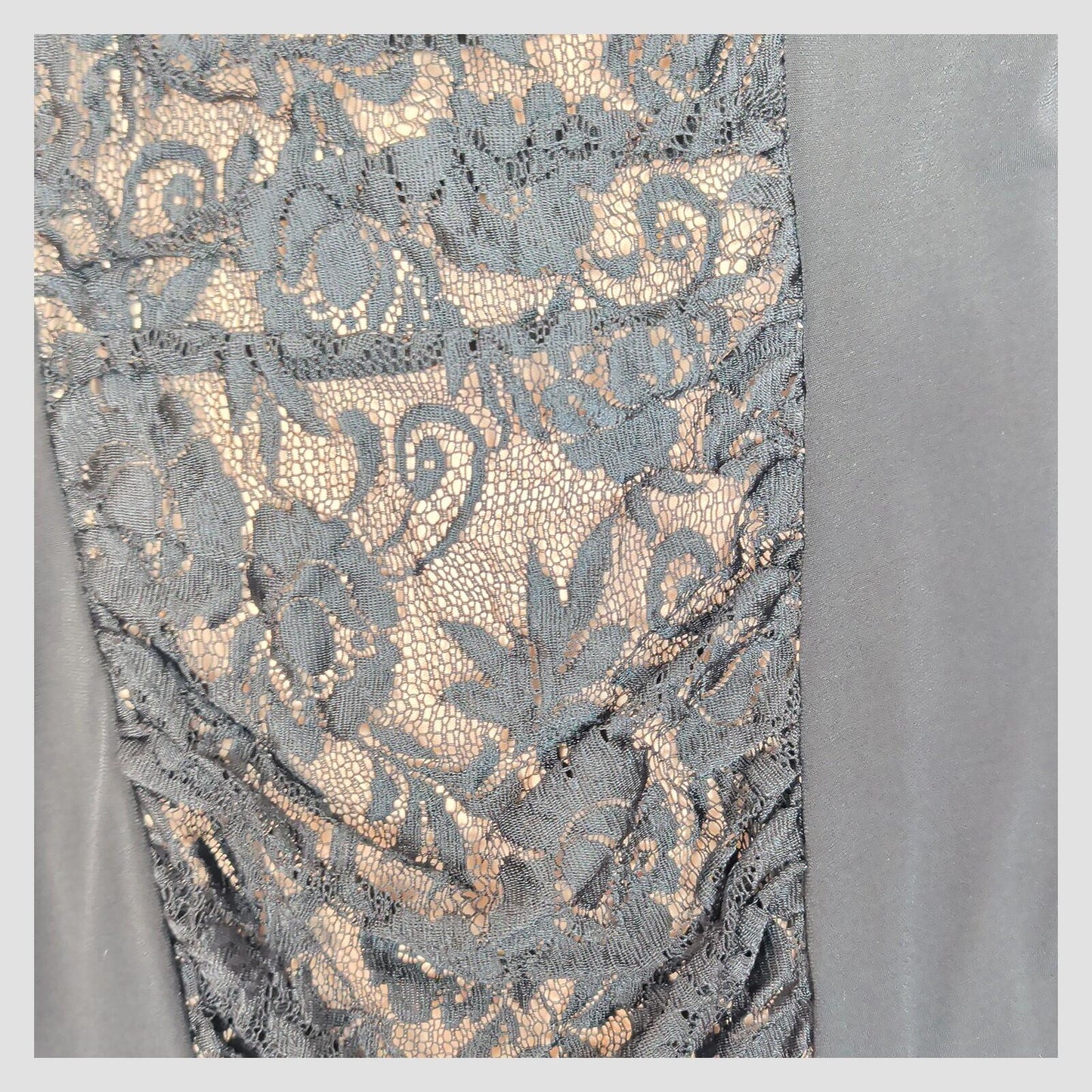 Phase Eight Lace Panel Dress Grey Nude UK 14 Elegant Occasion by Phase Eight – | RewearableUK