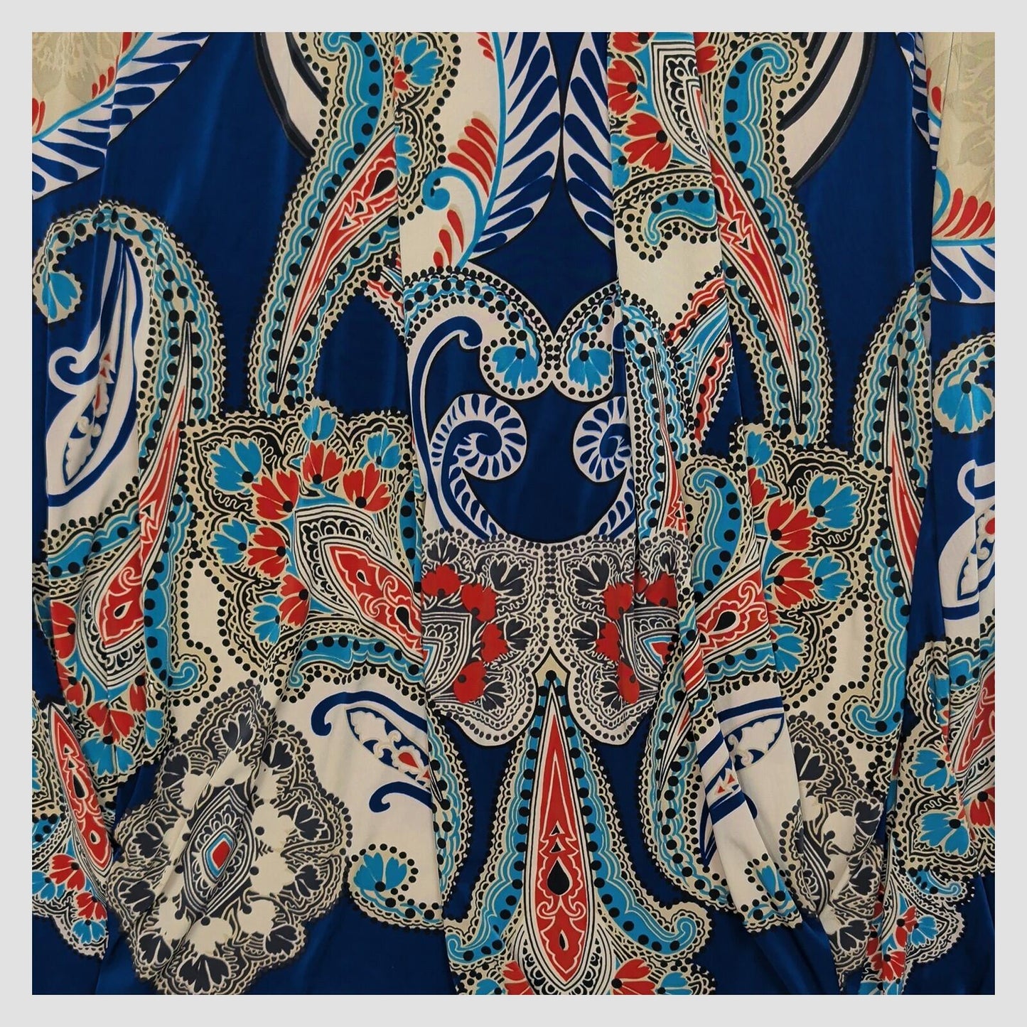 Phase Eight Maxi Dress Blue Paisley Boho UK 10 - 12 No Size Label Long by Phase Eight – DRESSING | RewearableUK