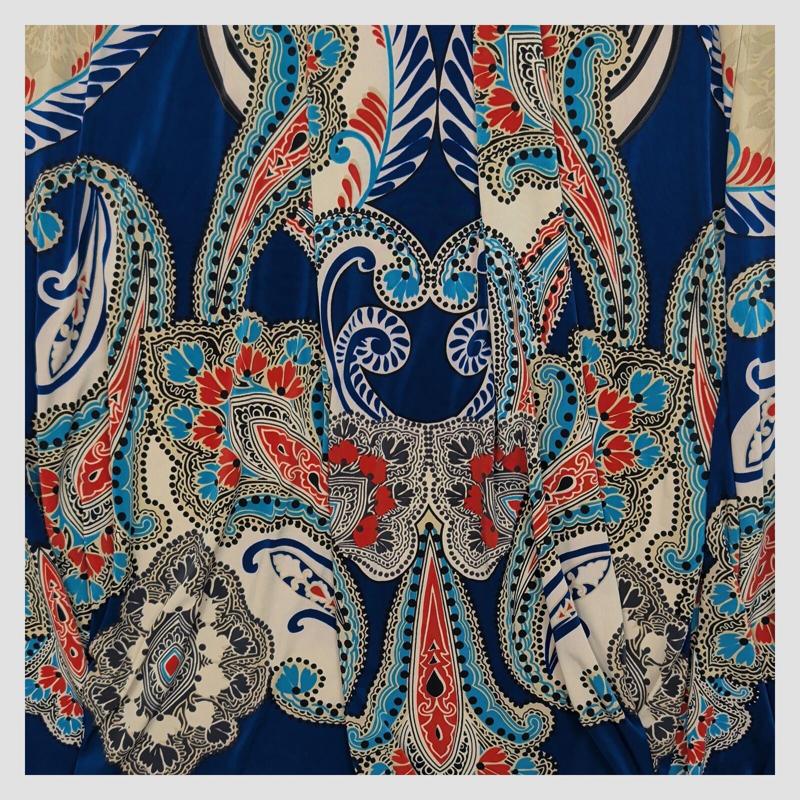 Phase Eight Maxi Dress Blue Paisley Boho UK 10 - 12 No Size Label Long by Phase Eight – DRESSING | RewearableUK