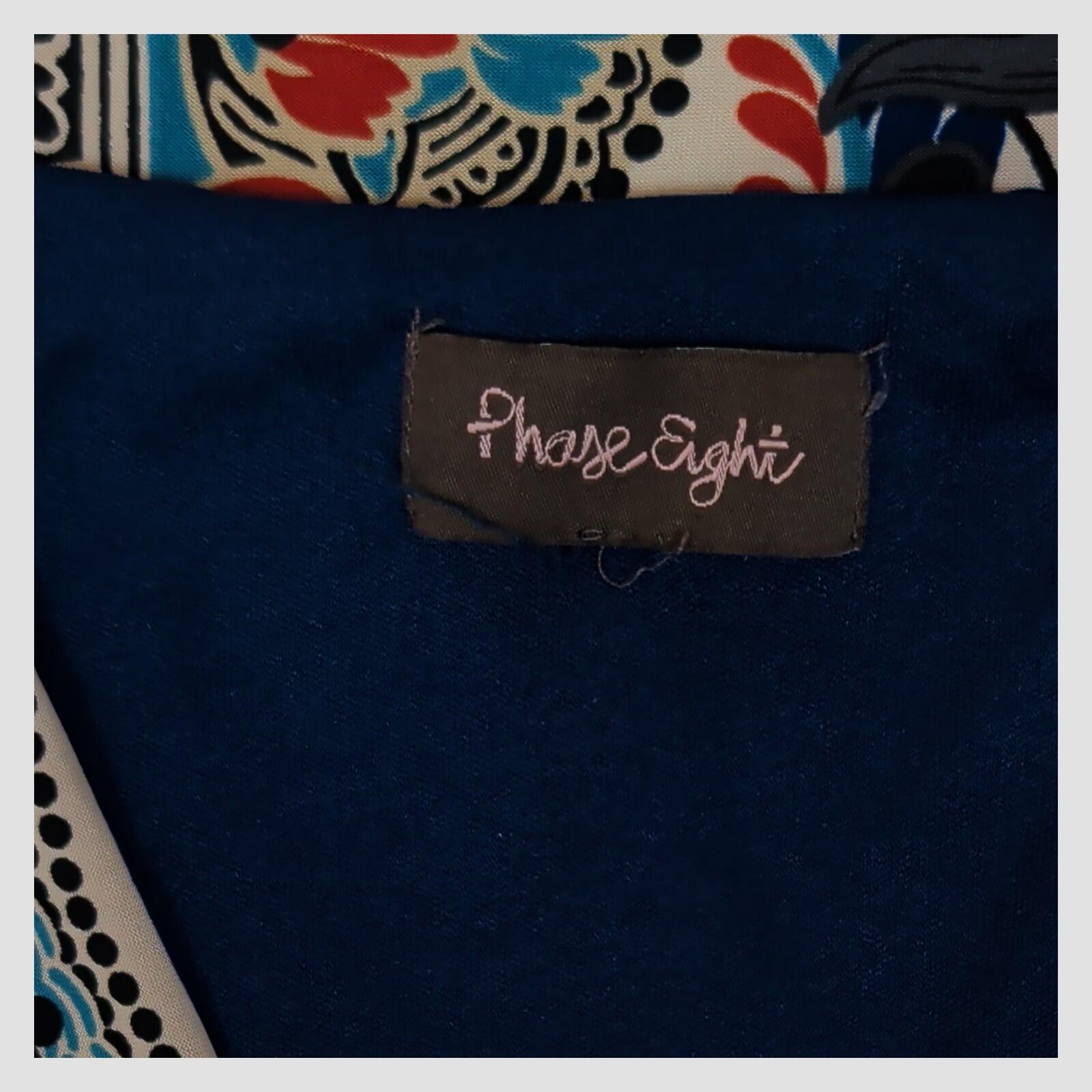 Phase Eight Maxi Dress Blue Paisley Boho UK 10 - 12 No Size Label Long by Phase Eight – DRESSING | RewearableUK