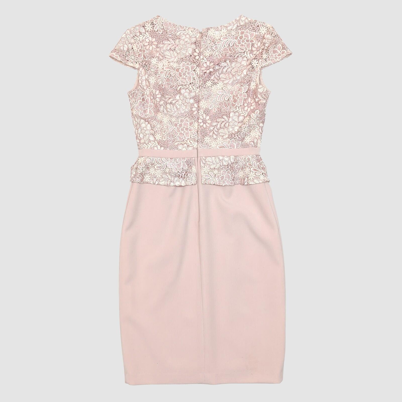 Phase Eight Nude Lace Pencil Dress UK 10 Elegant Occasion Knee Length by Phase Eight – | RewearableUK