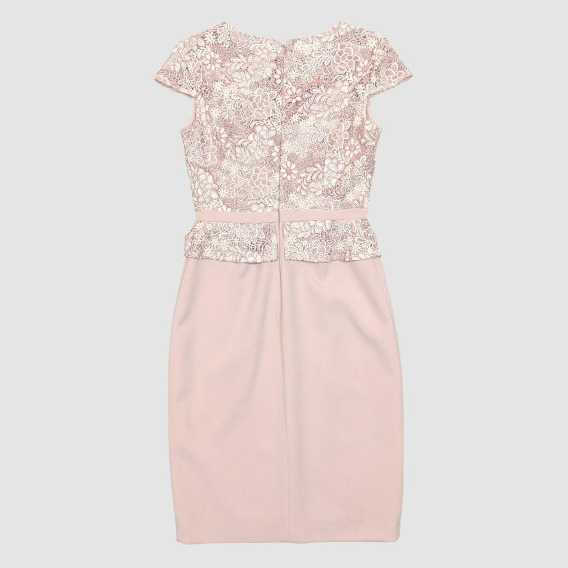 Phase Eight Nude Lace Pencil Dress UK 10 Elegant Occasion Knee Length by Phase Eight – | RewearableUK