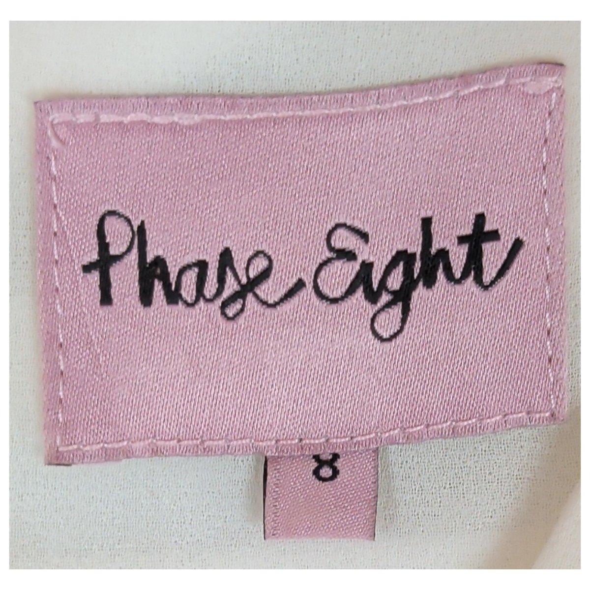 Phase Eight Pink Cream Striped Dress UK 8 Sleeveless Occasion by Phase Eight – | RewearableUK