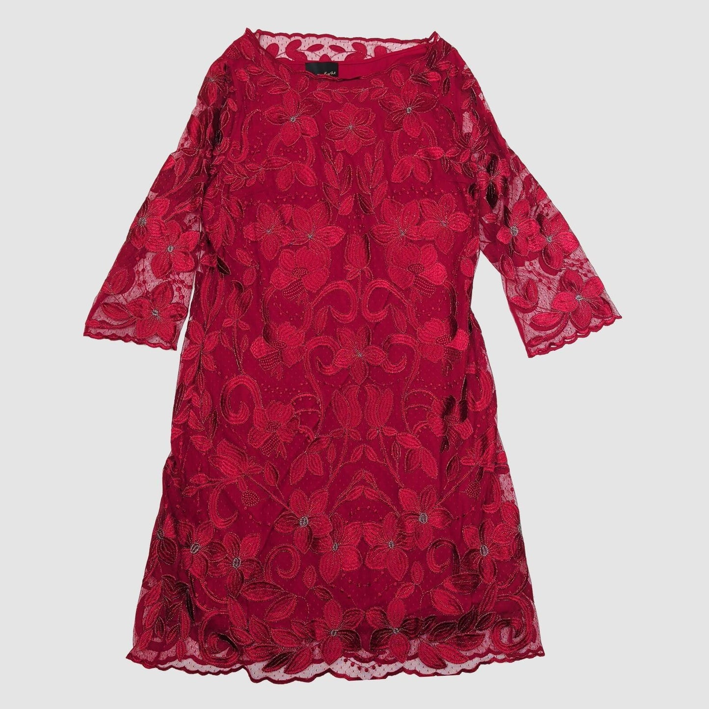 Phase Eight Red Floral Lace Dress UK 18 Embroidered Occasion Party Shift by Phase Eight – DRESSING | RewearableUK