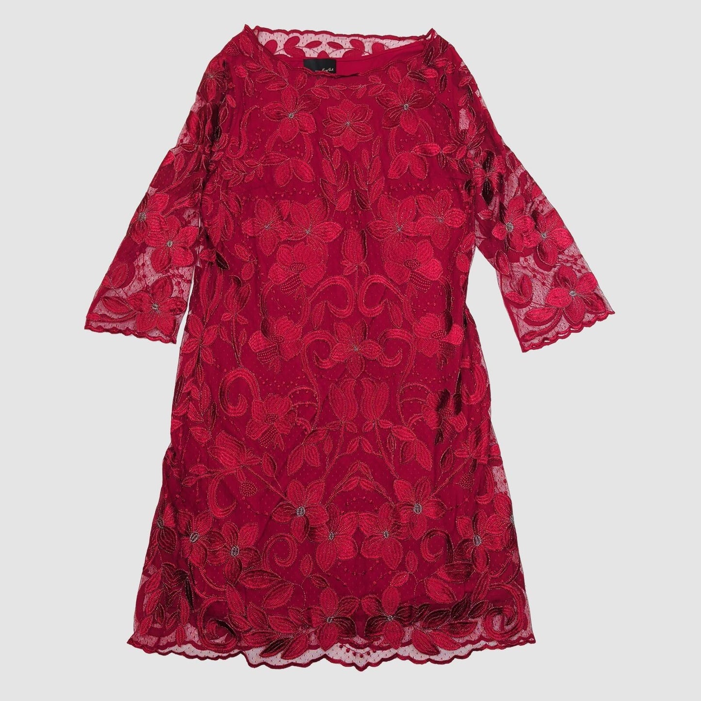 Phase Eight Red Floral Lace Dress UK 18 Embroidered Occasion Party Shift by Phase Eight – DRESSING | RewearableUK