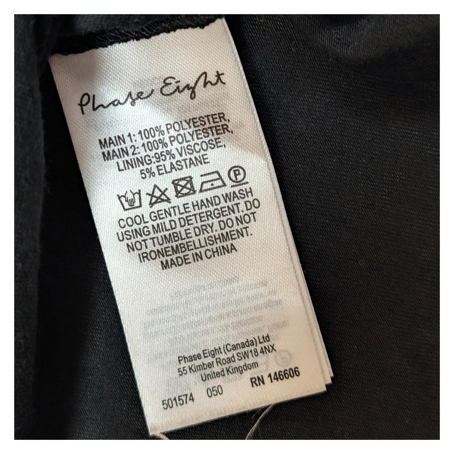 Phase Eight Sequin Top UK 14 Black Silver Batwing Overlay Party Blouse Zip Back by Phase Eight – | RewearableUK