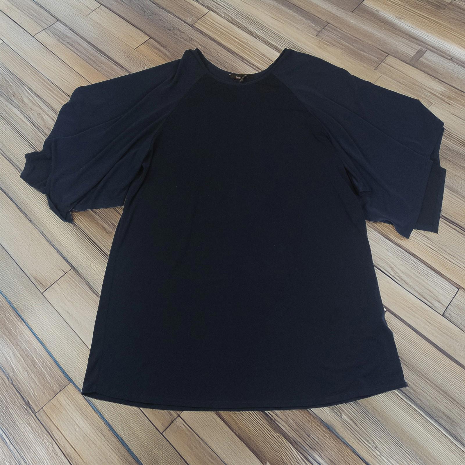 Phase Eight Top Blouse UK 14 Navy Blue Cape Sleeve Overlay Smart Party by Phase Eight – | RewearableUK