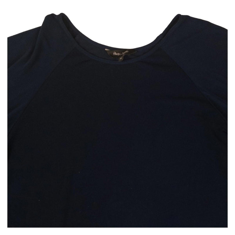 Phase Eight Top Blouse UK 14 Navy Blue Cape Sleeve Overlay Smart Party by Phase Eight – | RewearableUK