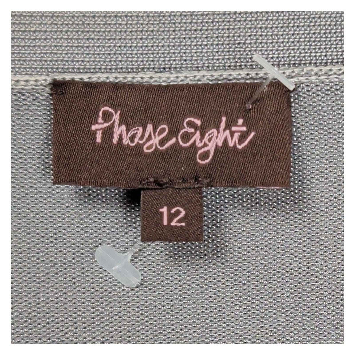 Phase Eight Womens Bolero Cardigan UK 12 Silver Metallic 3/4 Sleeve Wedding – product photo 3 | RewearableUK