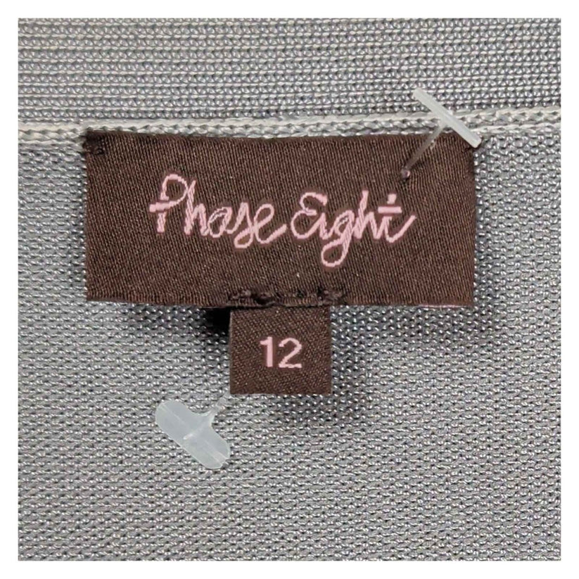 Phase Eight Womens Bolero Cardigan UK 12 Silver Metallic 3/4 Sleeve Wedding – product photo 3 | RewearableUK