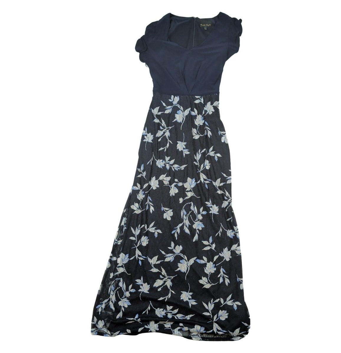 phase eight womens navy blue floral short sleeve maxi dress size uk 16 by Phase Eight – | RewearableUK