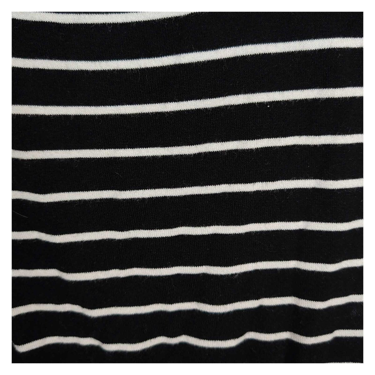 Phase Eight Women's Striped Knit Top UK 12 Black White Ruffle Sleeves – product photo 2 | RewearableUK