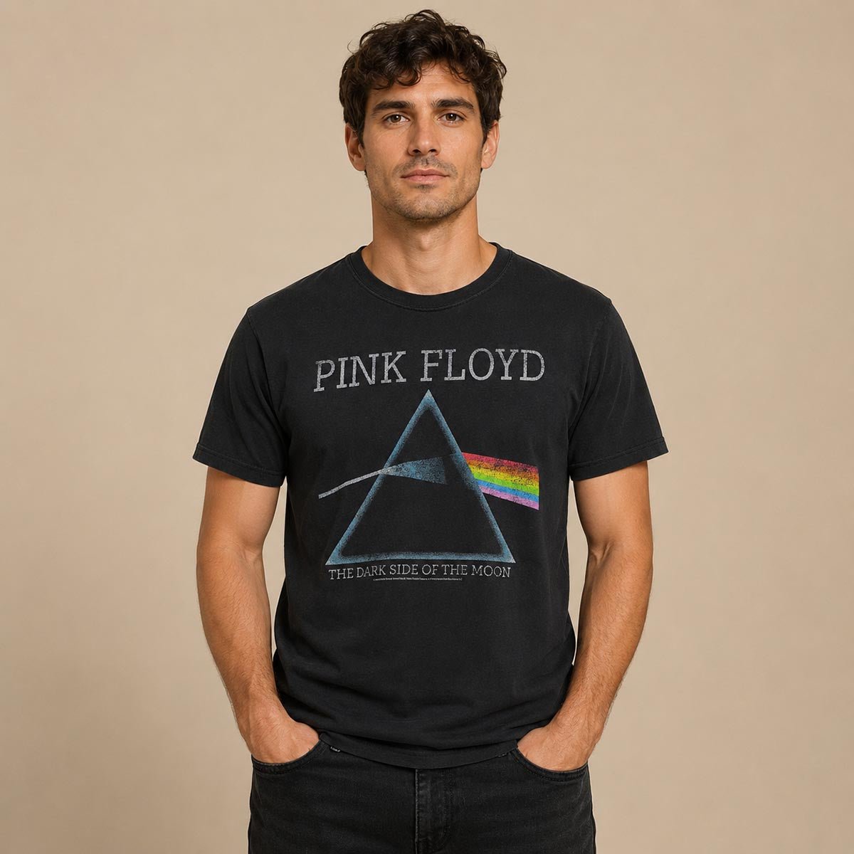 Pink Floyd Dark Side of the Moon T-Shirt M Black Gildan – product photo 1 | RewearableUK