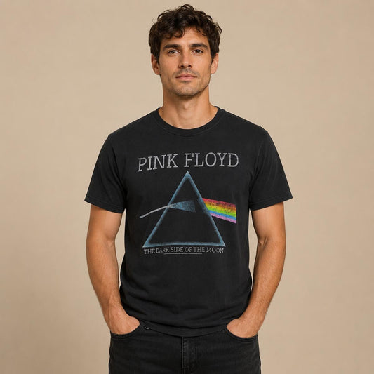 Pink Floyd Dark Side of the Moon T-Shirt M Black Gildan – product photo 1 | RewearableUK