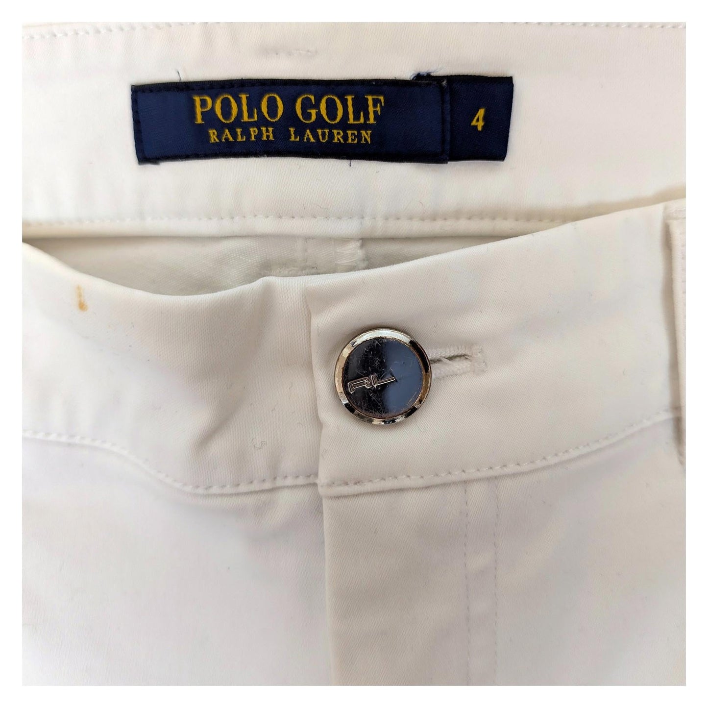 polo golf ralph lauren women size us 4 white stretch chino trousers pants by Ralph Lauren – | RewearableUK