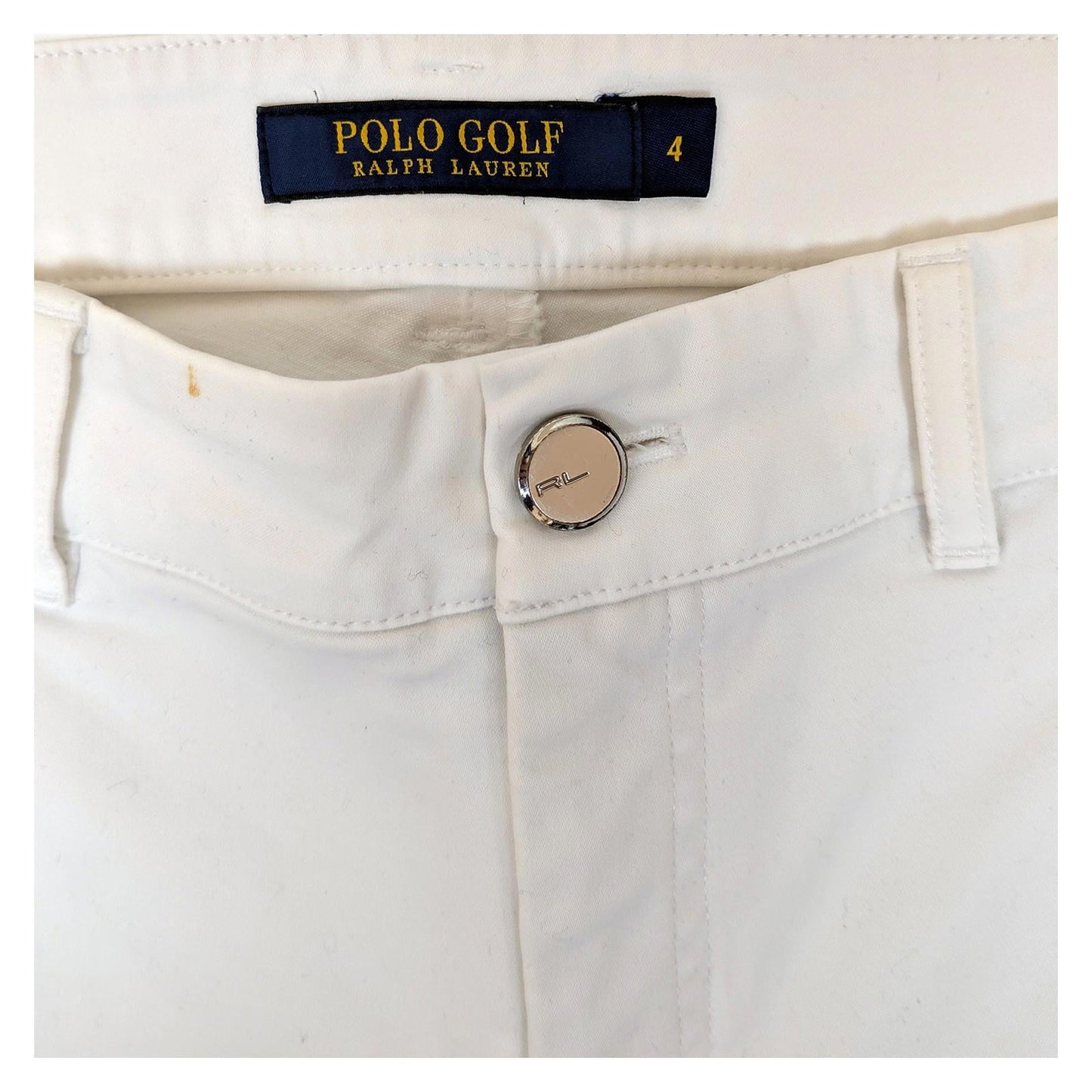 polo golf ralph lauren women size us 4 white stretch chino trousers pants by Ralph Lauren – | RewearableUK