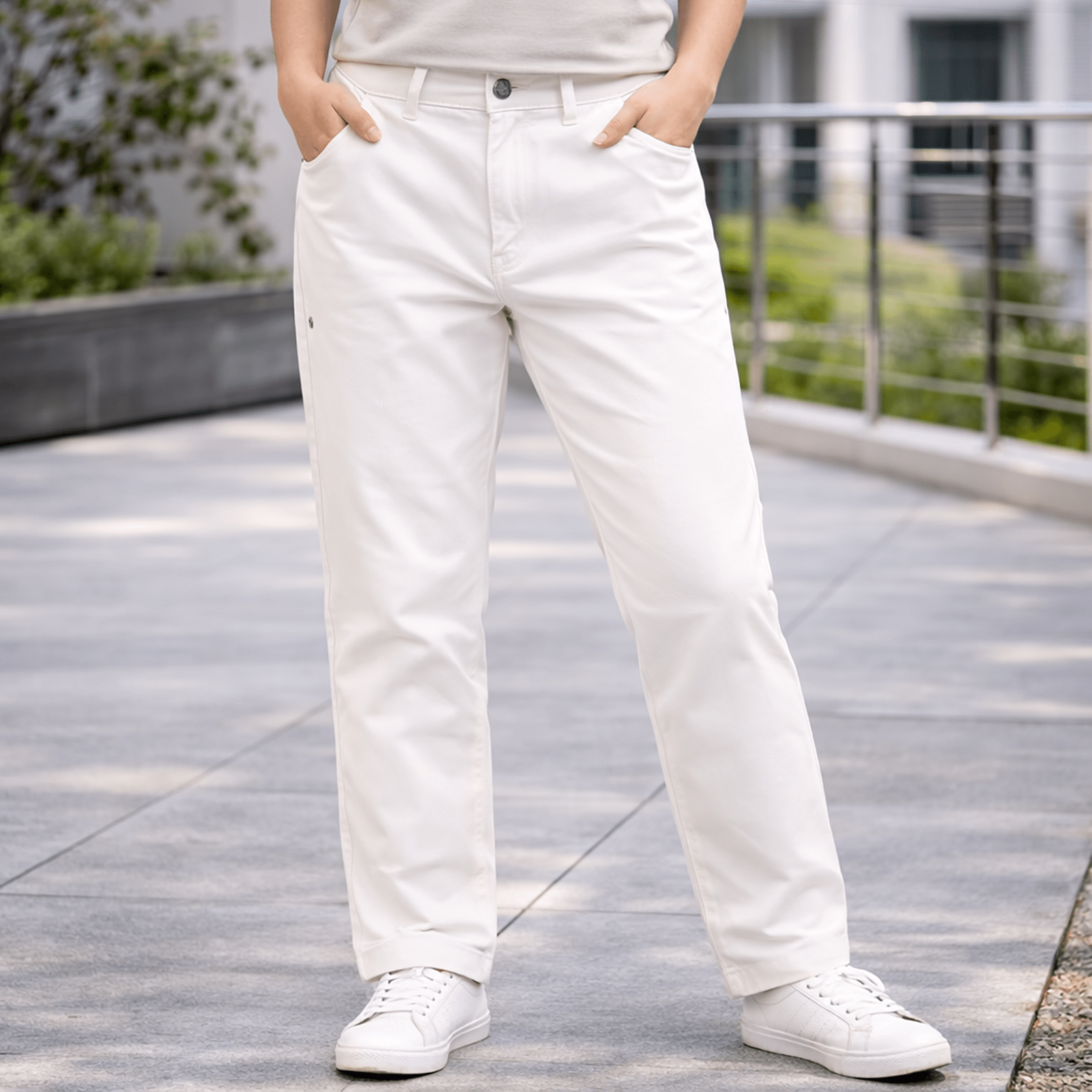 polo golf ralph lauren womens white stretch slim leg chino trousers size us 4 by Ralph Lauren – trousers | RewearableUK