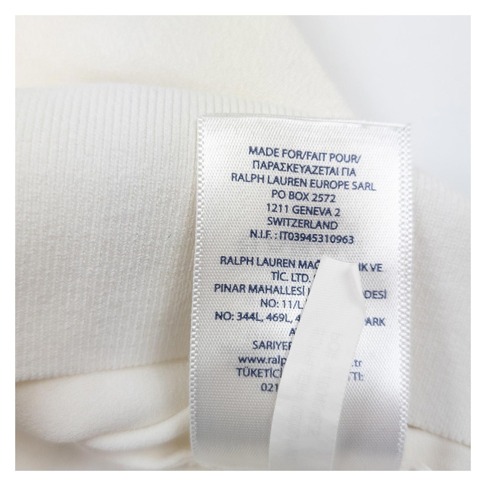 Polo Ralph Lauren Cream Long Sleeve Top Size M Triacetate Blend Crew Neck Ribbed by Polo Ralph Lauren – | RewearableUK