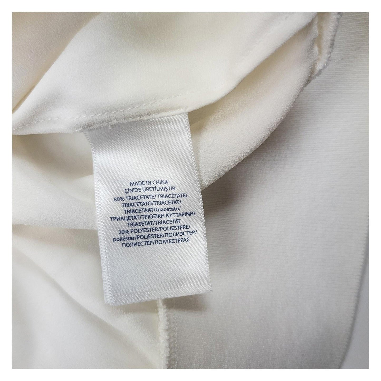 Polo Ralph Lauren Cream Long Sleeve Top Size M Triacetate Blend Crew Neck Ribbed by Polo Ralph Lauren – | RewearableUK