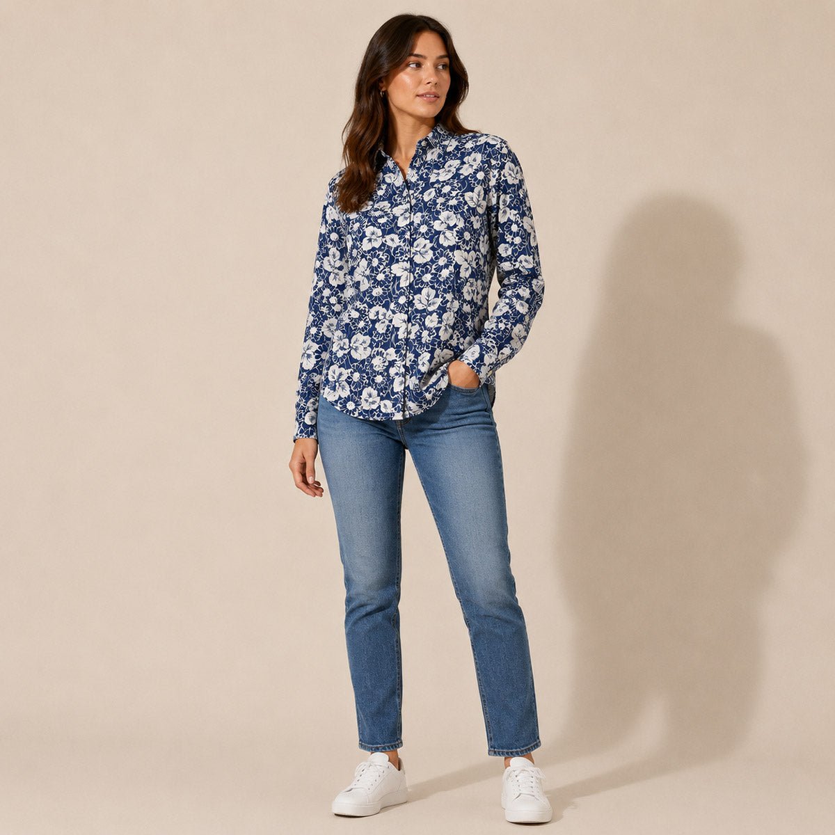 Polo Ralph Lauren Floral Oxford Shirt – Size M – product photo 1 | RewearableUK