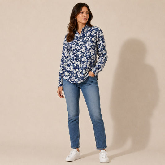 Polo Ralph Lauren Floral Oxford Shirt – Size M – product photo 1 | RewearableUK