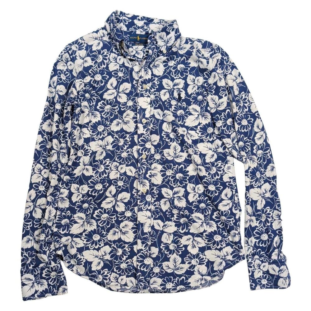 Polo Ralph Lauren Floral Oxford Shirt – Size M – Top product photo 2 | RewearableUK