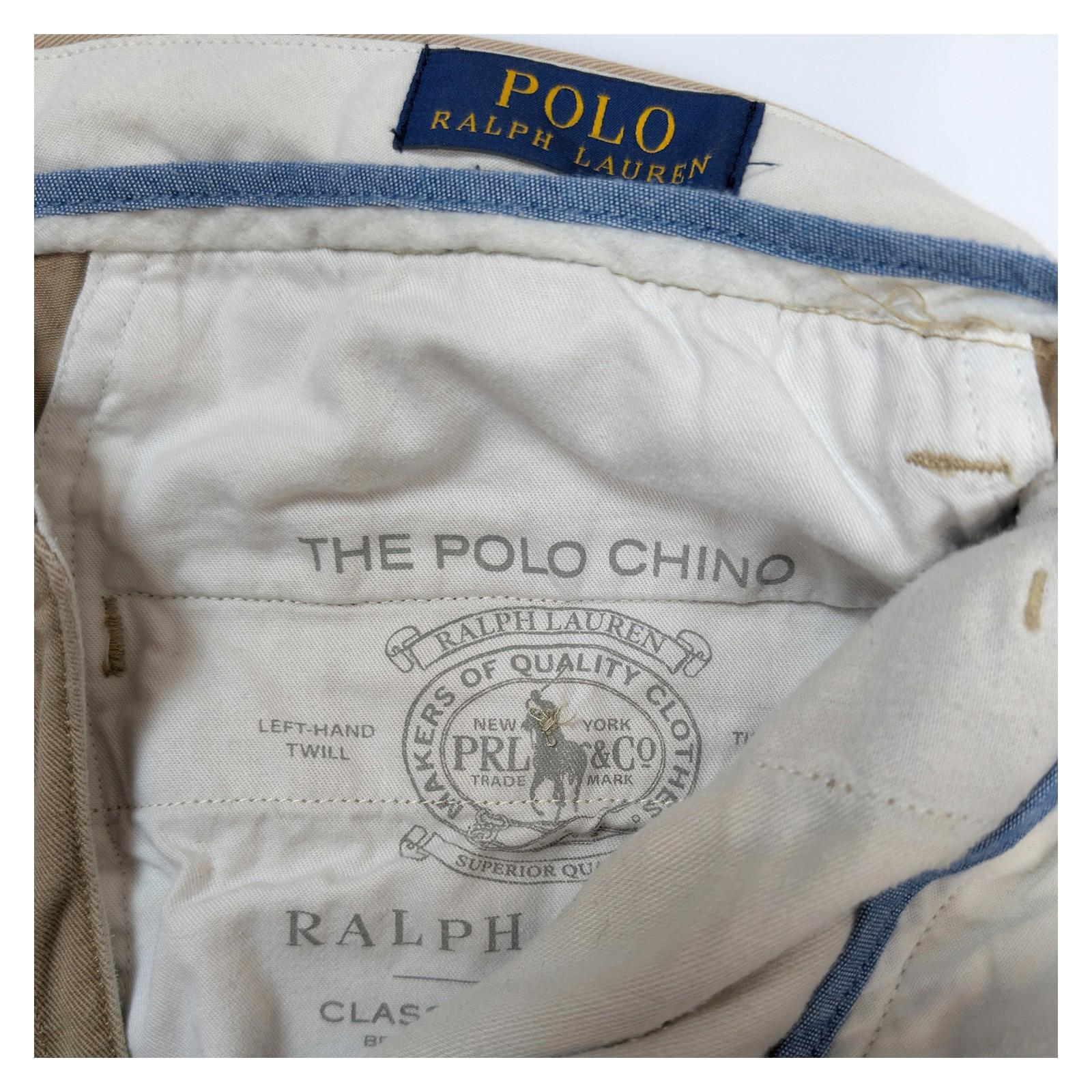 polo ralph lauren mens chino trousers size w 30 l 32 beige regular cotton by Polo Ralph Lauren – | RewearableUK