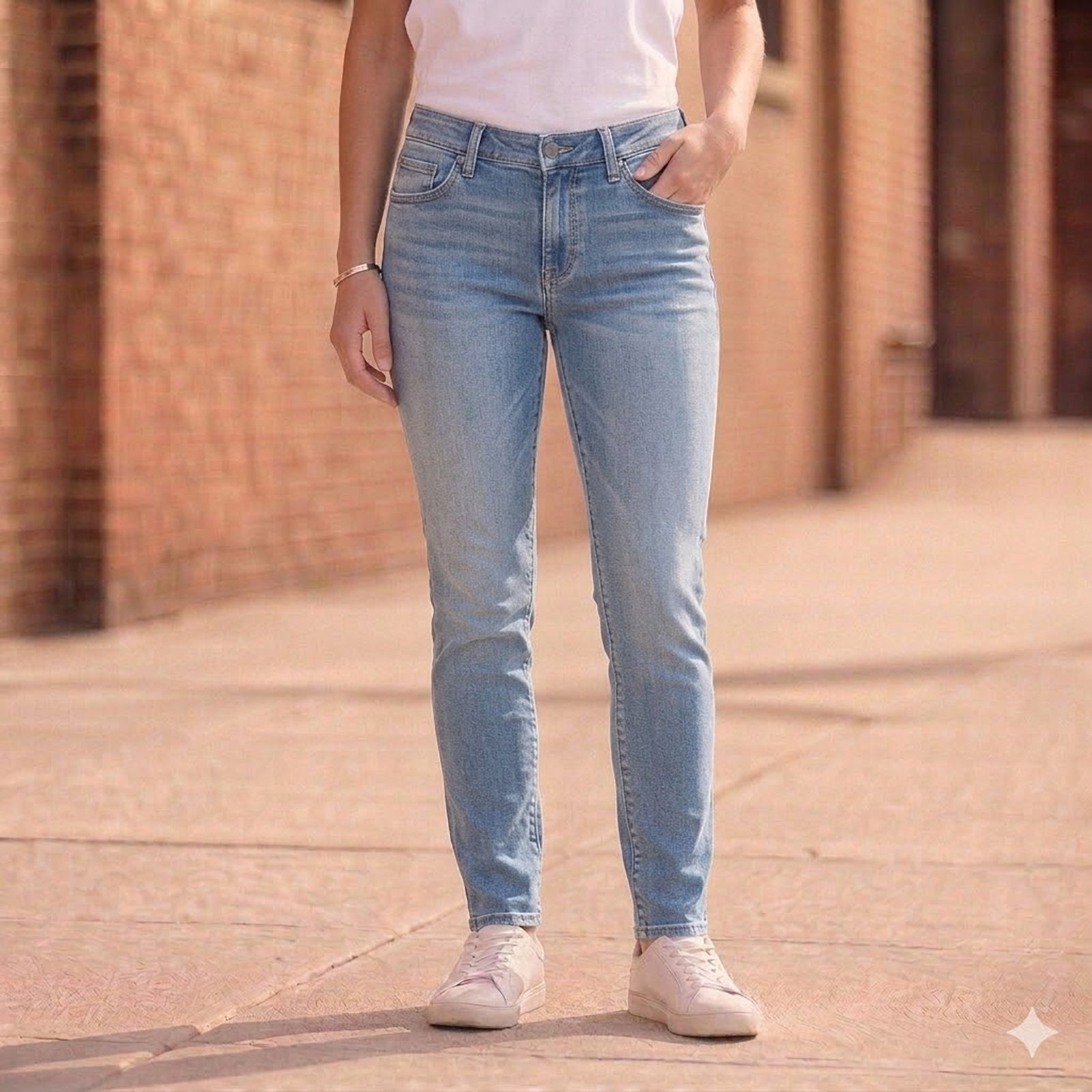 polo ralph lauren womens faded blue stretch skinny jeans size 27 by Polo Ralph Lauren – JEANS | RewearableUK