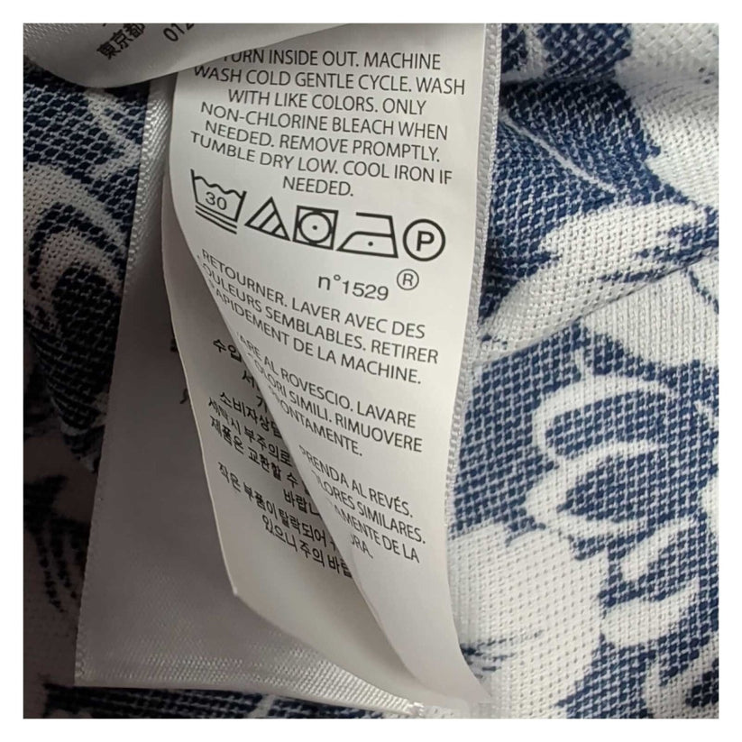 Polo Ralph Lauren Women's Knit Oxford Shirt M Blue White Floral Cotton Logo – product photo 7 | RewearableUK