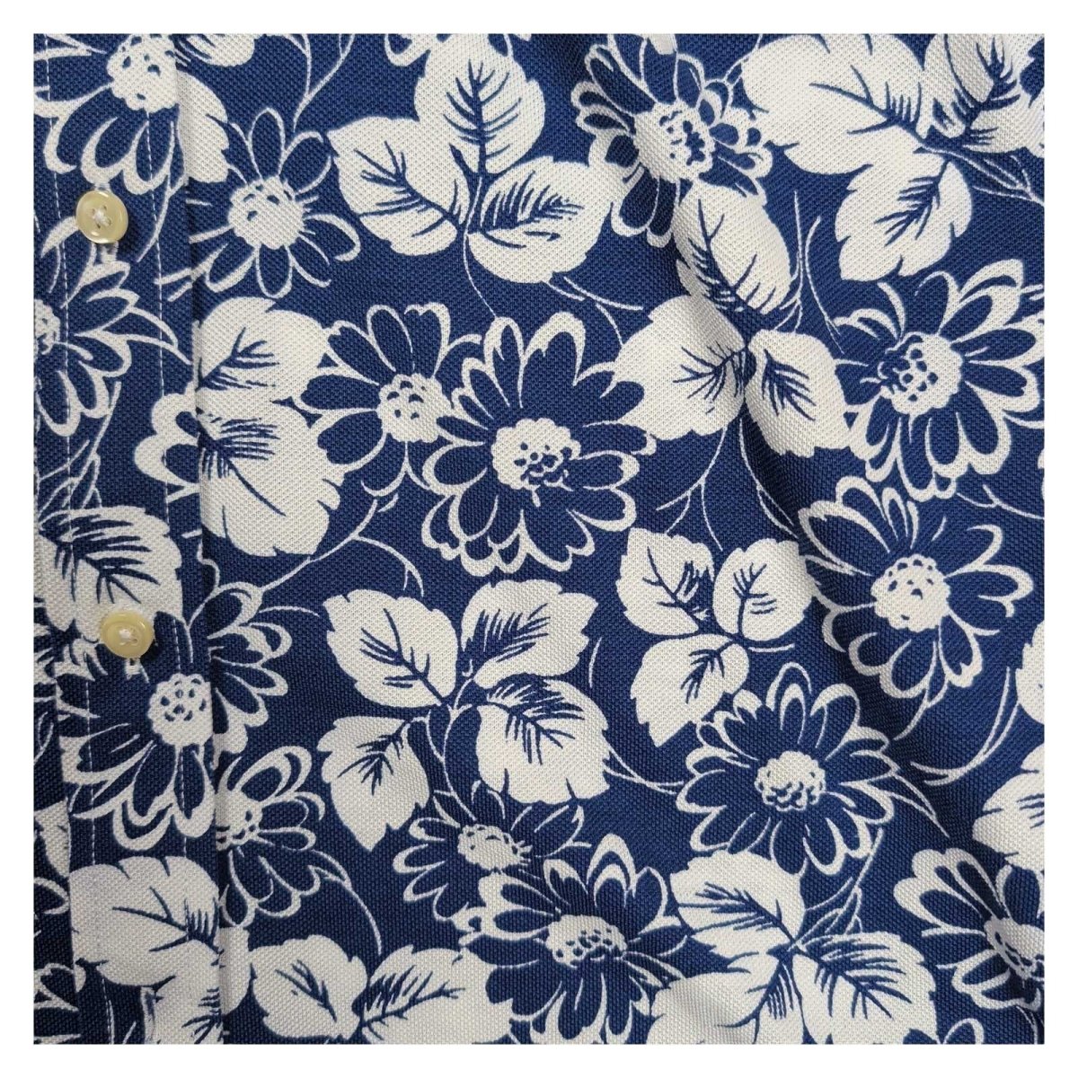 Polo Ralph Lauren Women's Knit Oxford Shirt M Blue White Floral Cotton Logo – product photo 4 | RewearableUK