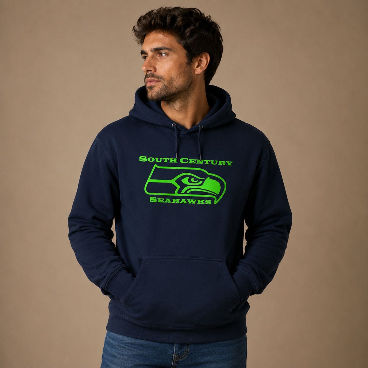 Port & Company South Century Seahawks Hoodie L Navy Dalton 27 – Sweater & Hoodie product photo 1 | RewearableUK