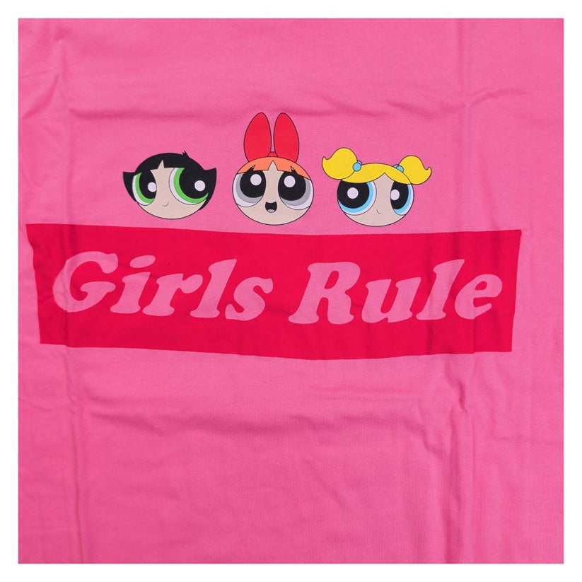 Powerpuff Girls Womens Pink Girls Rule Graphic T-Shirt UK 18-20 Cartoon Network – T-Shirt product photo 5 | RewearableUK