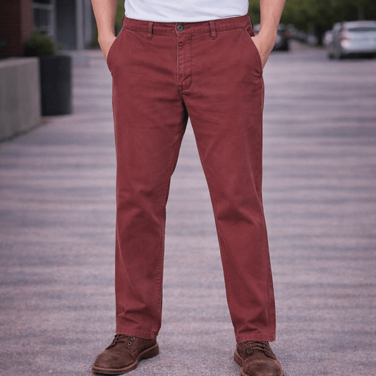 premium apparel gb archive edition mens maroon slim fit chinos pants w32 l30 by matalan – JEANS | RewearableUK