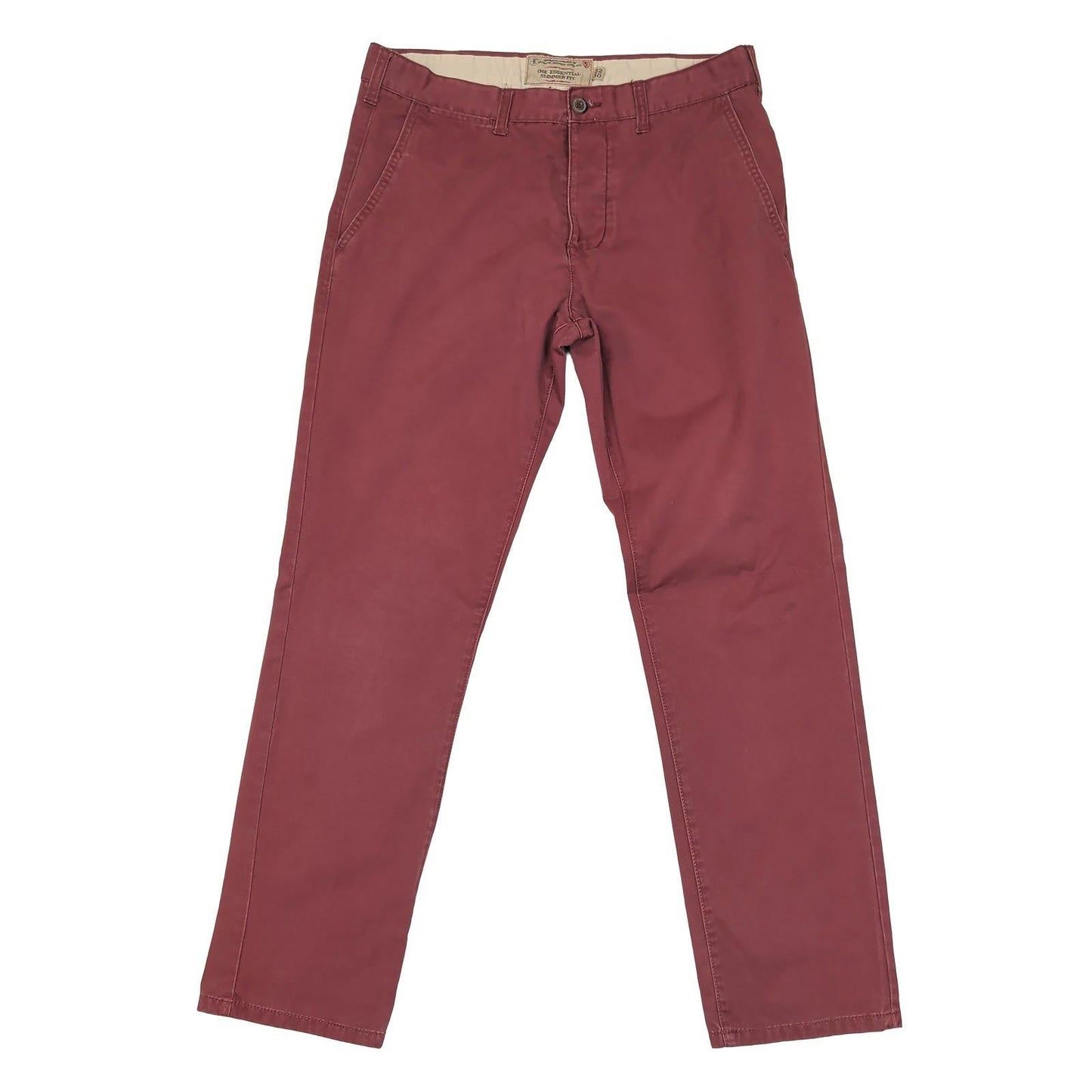 premium apparel gb archive edition mens w32 l30 maroon slim fit chinos pants by matalan – | RewearableUK