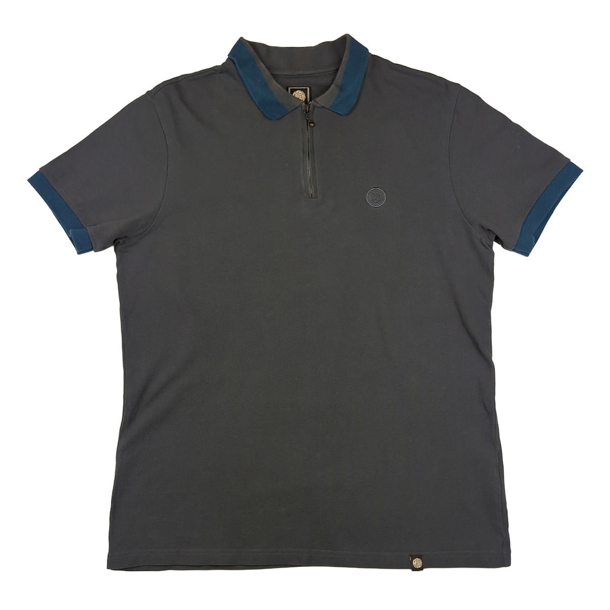 Pretty Green Cotton Polo Shirt Grey | Men's Medium by Pretty Green – T-Shirts | RewearableUK