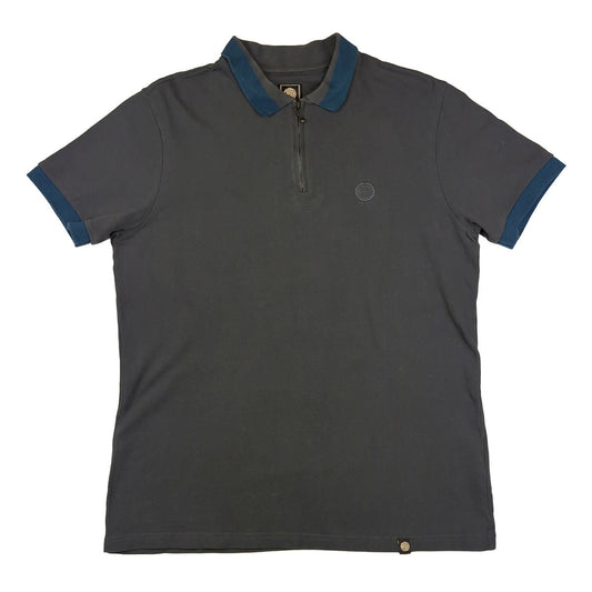 Pretty Green Cotton Polo Shirt Grey | Men's Medium by Pretty Green – T-Shirts | RewearableUK