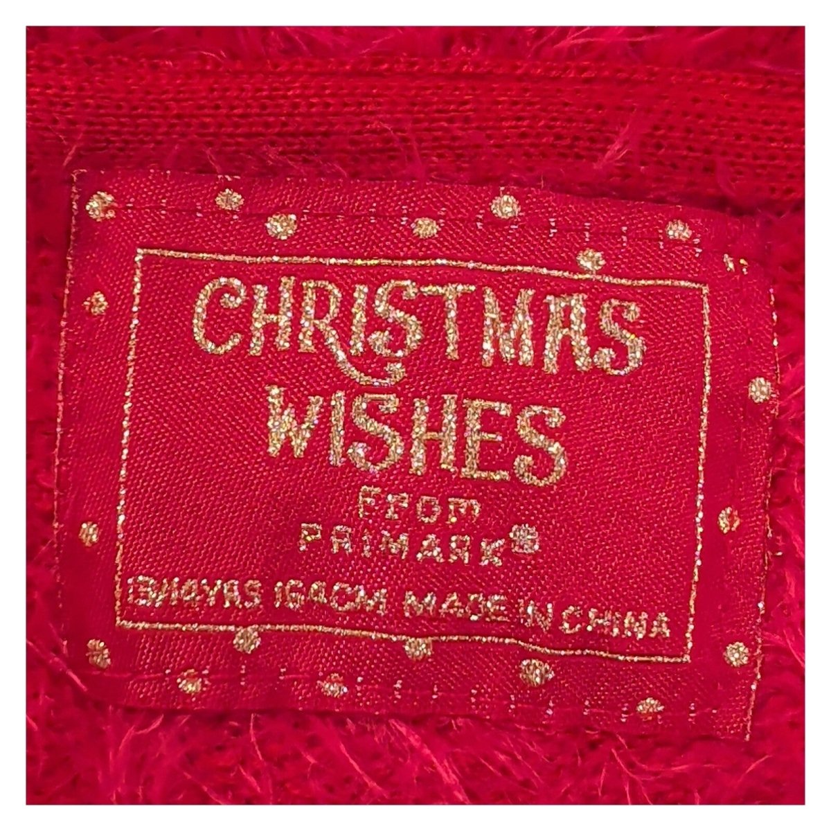 Primark Girls Christmas Jumper Age 13-14 Red Fluffy Sequin Reindeer Xmas – product photo 3 | RewearableUK